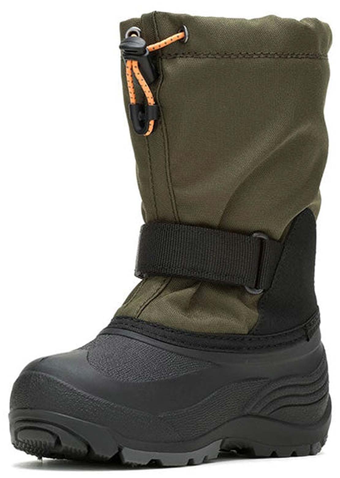 Kamik Toddler Waterbug 5 Waterproof Nylon Winter Boots Dark Olive