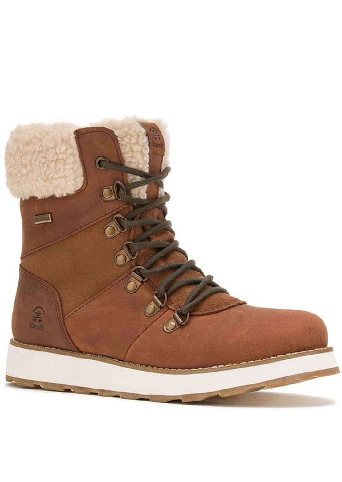 Kamik Women's Waterproof Arielf Winter Boots Cognac