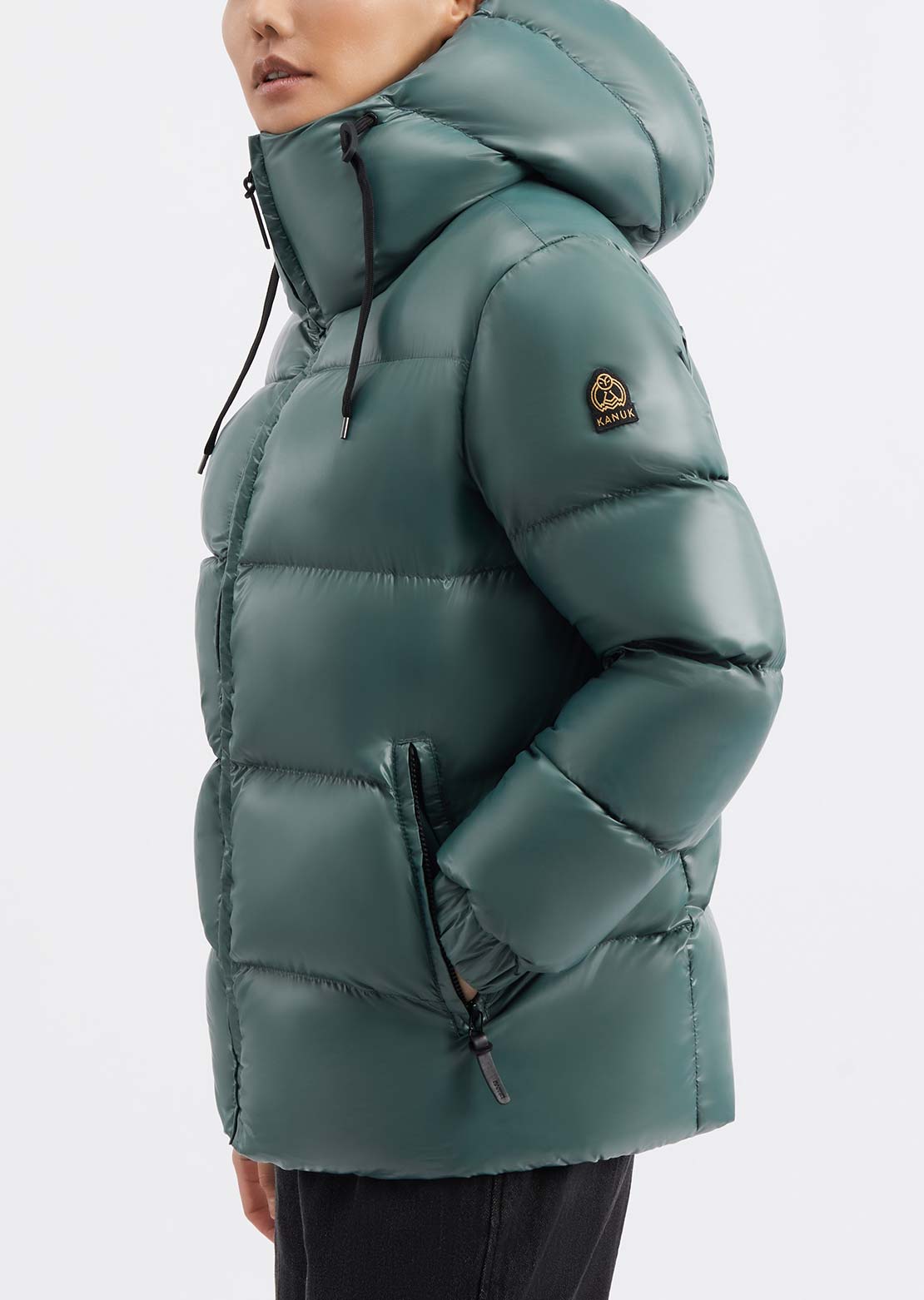 Kanuk Women's Molly Shiny Winter Jacket Sea Grass