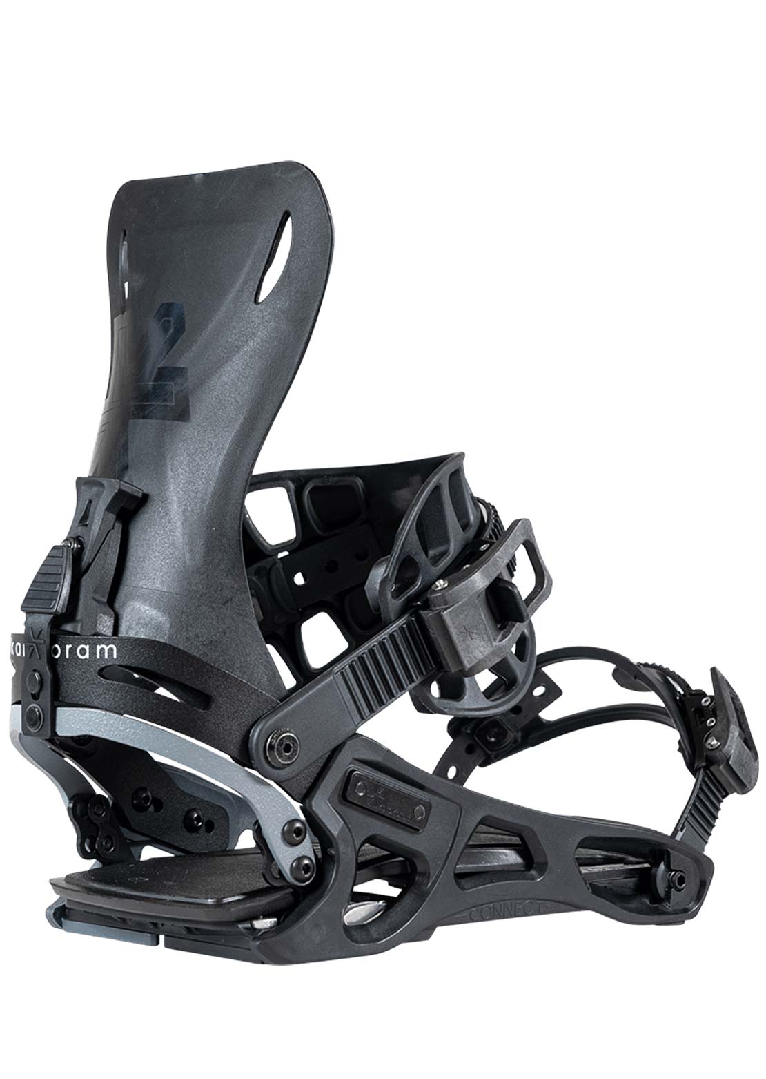 Karakoram Men&#39;s Free Ranger Bindings with Quiver Connectors Black Grey