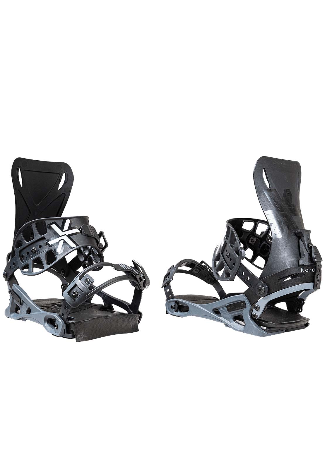 Karakoram Men&#39;s Free Ranger Bindings with Quiver Connectors Black Grey