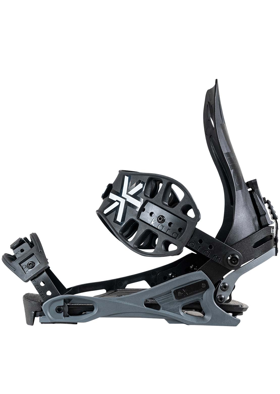 Karakoram Men&#39;s Free Ranger Bindings with Quiver Connectors Black Grey