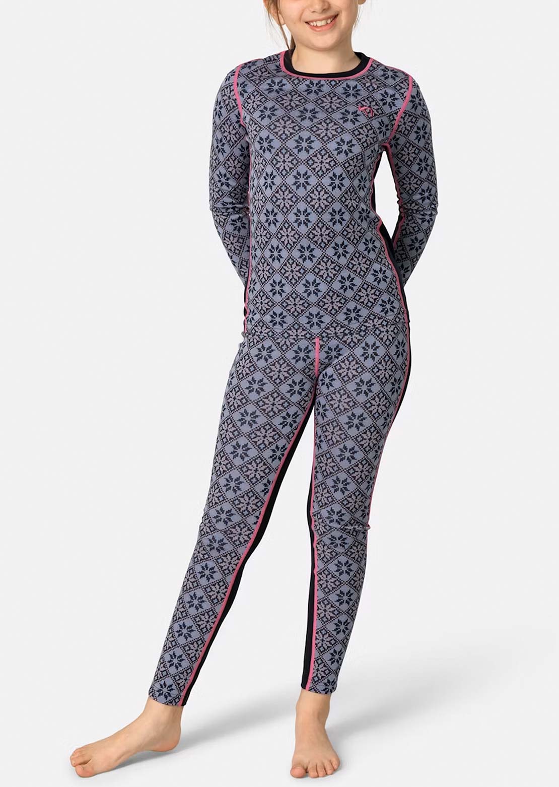 KARI TRAA Junior Hennie Set Dark Navy Blue