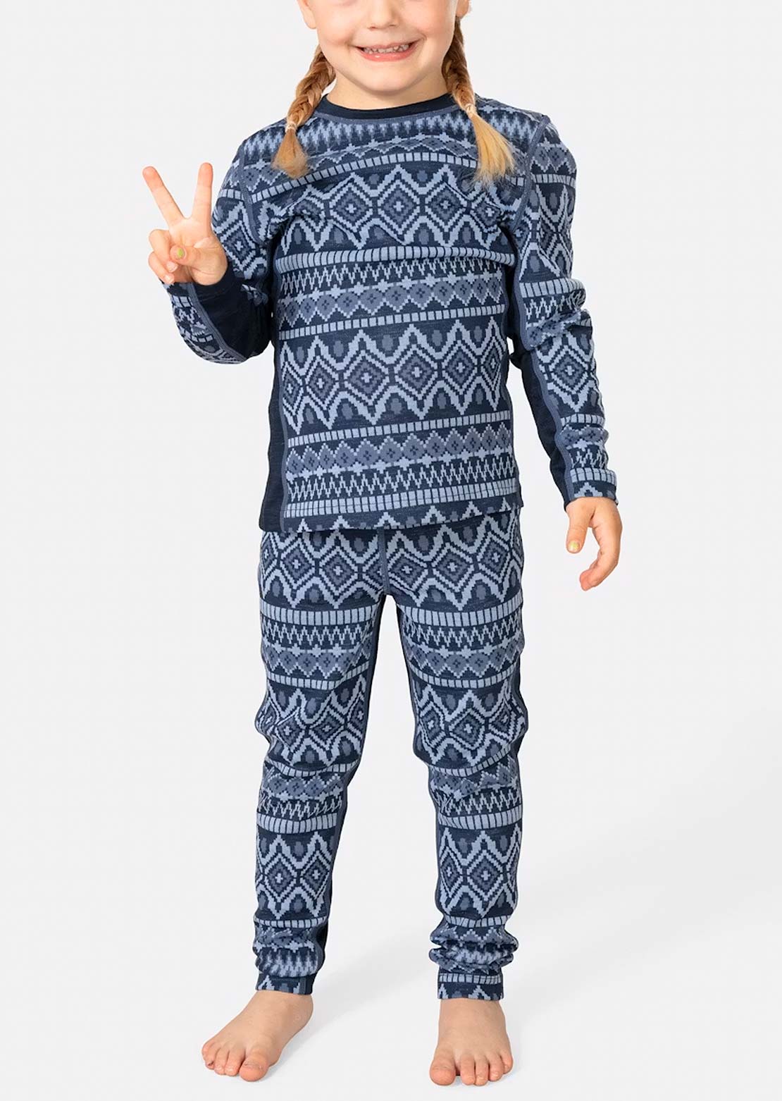 KARI TRAA Toddler Agnes Set Dark Navy Blue