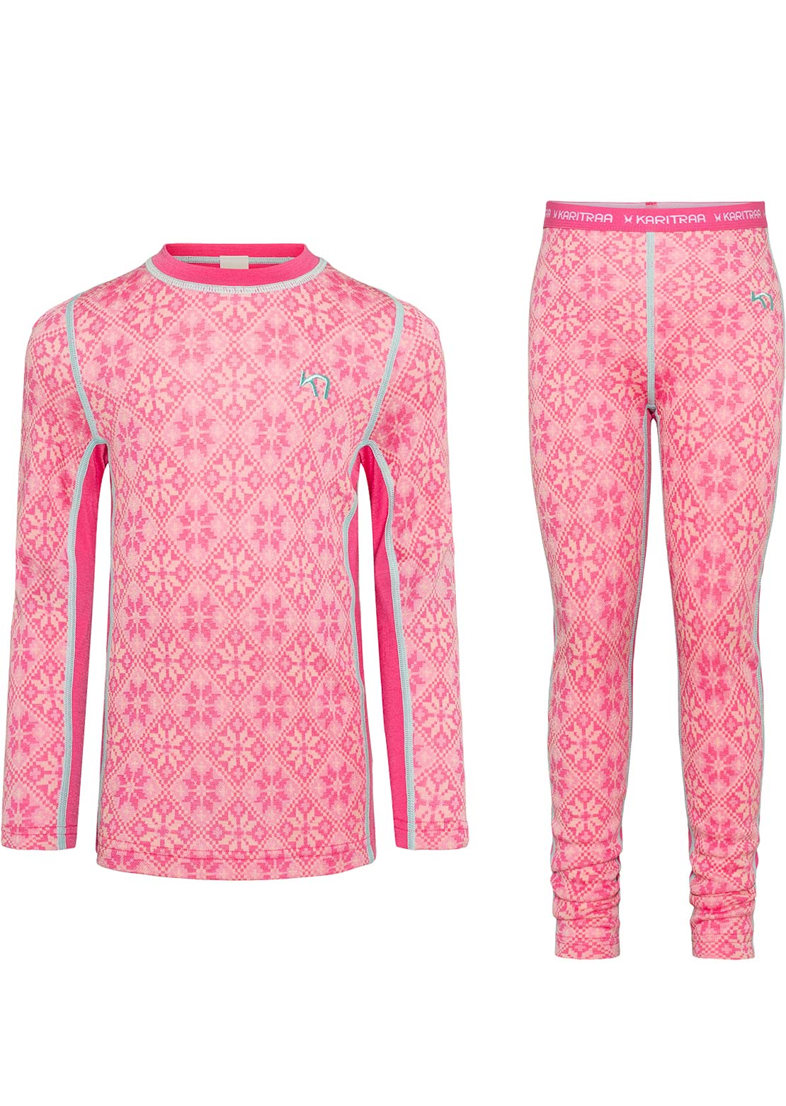 KARI TRAA Toddler Hennie Set Bright Pink