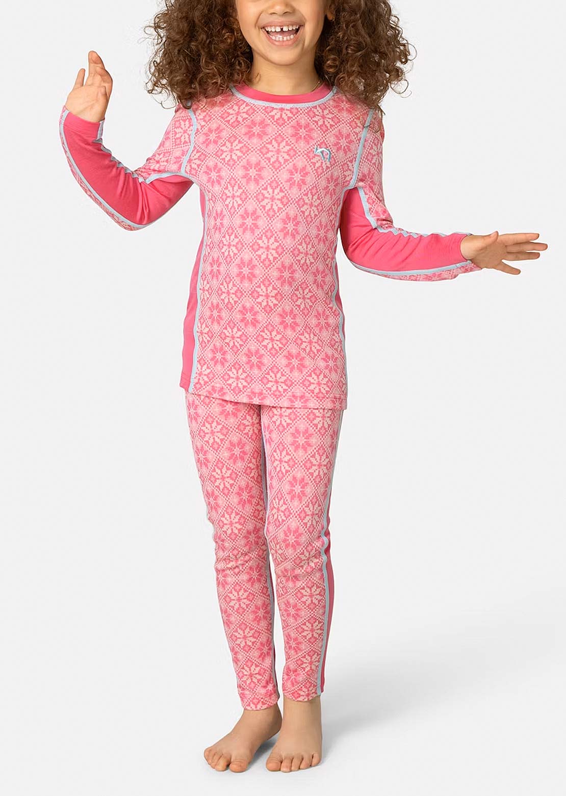 KARI TRAA Toddler Hennie Set Bright Pink