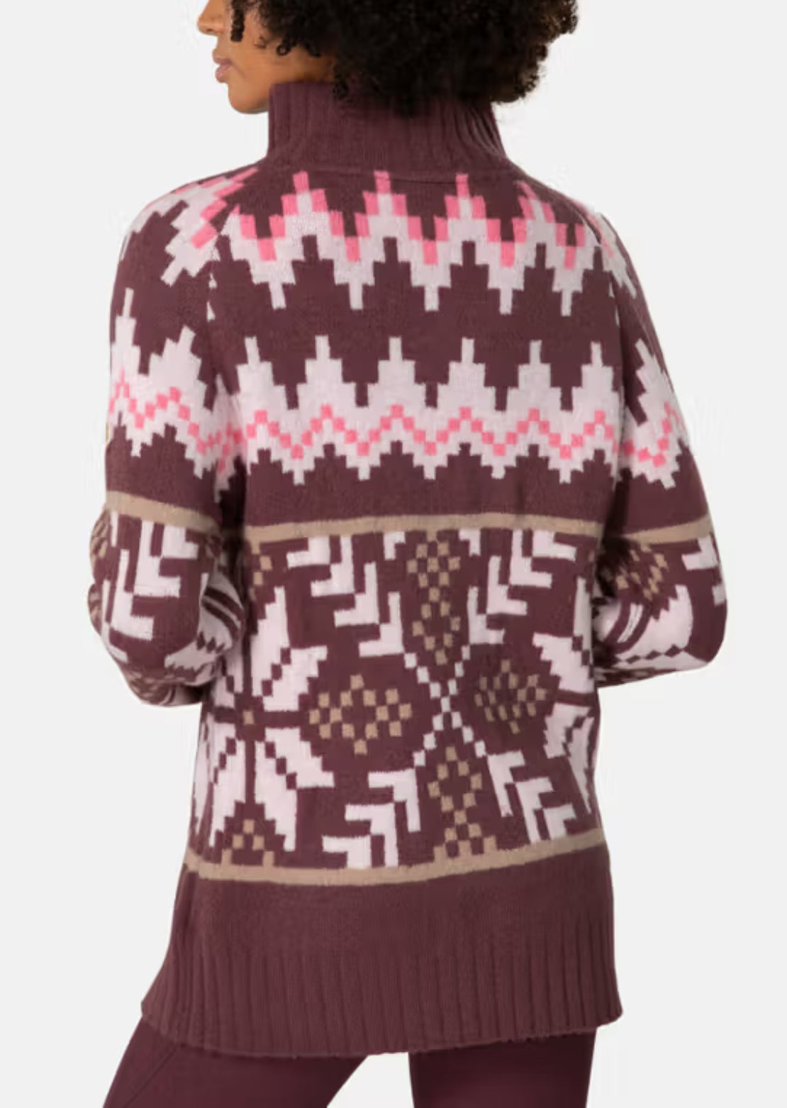 KARI TRAA Women's Amelia Knit Sweater Cocoa Powder