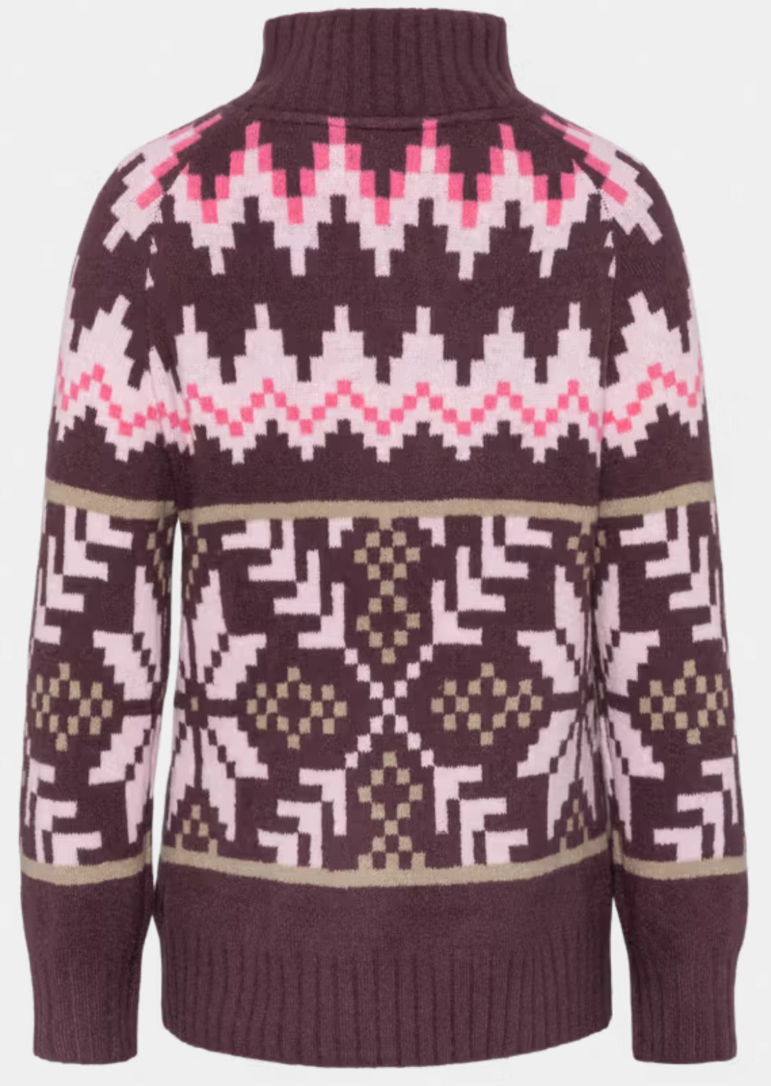 KARI TRAA Women's Amelia Knit Sweater Cocoa Powder