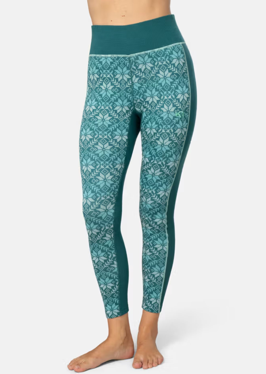 KARI TRAA Women's Anna High Waist Pants Peacock