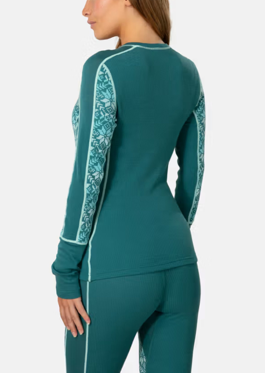 KARI TRAA Women's Anna Long Sleeve Peacock