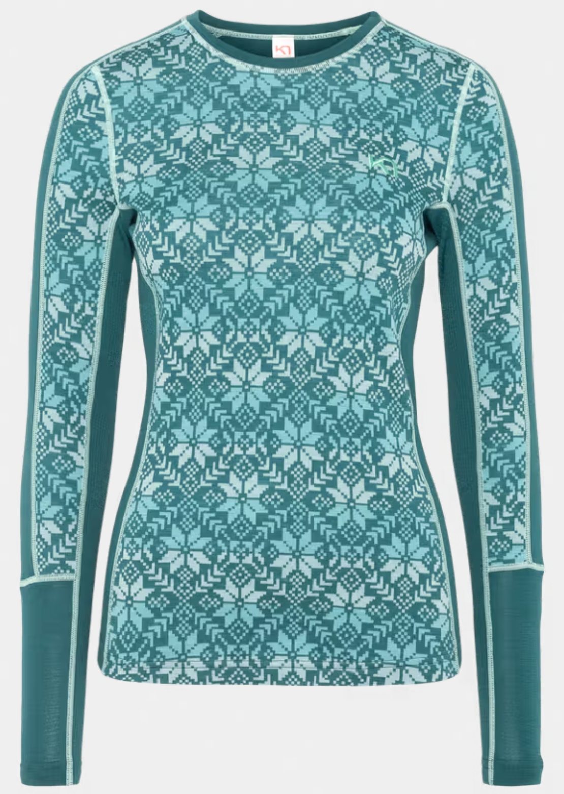 KARI TRAA Women's Anna Long Sleeve Peacock
