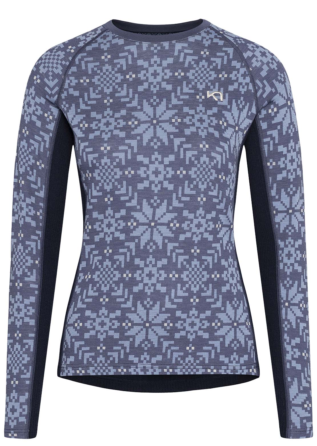KARI TRAA Women&#39;s Edith Long Sleeve Dusty Midtone Blue
