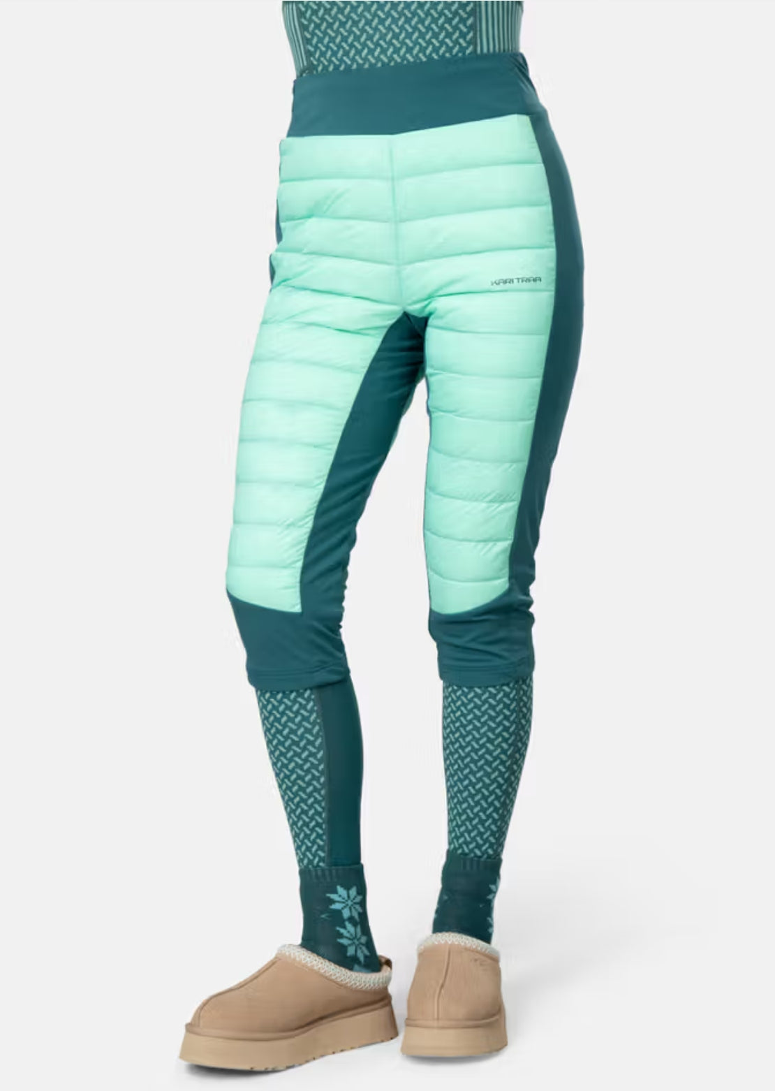 KARI TRAA Women's Emilie High Waist Capri Pants Jelly Mint