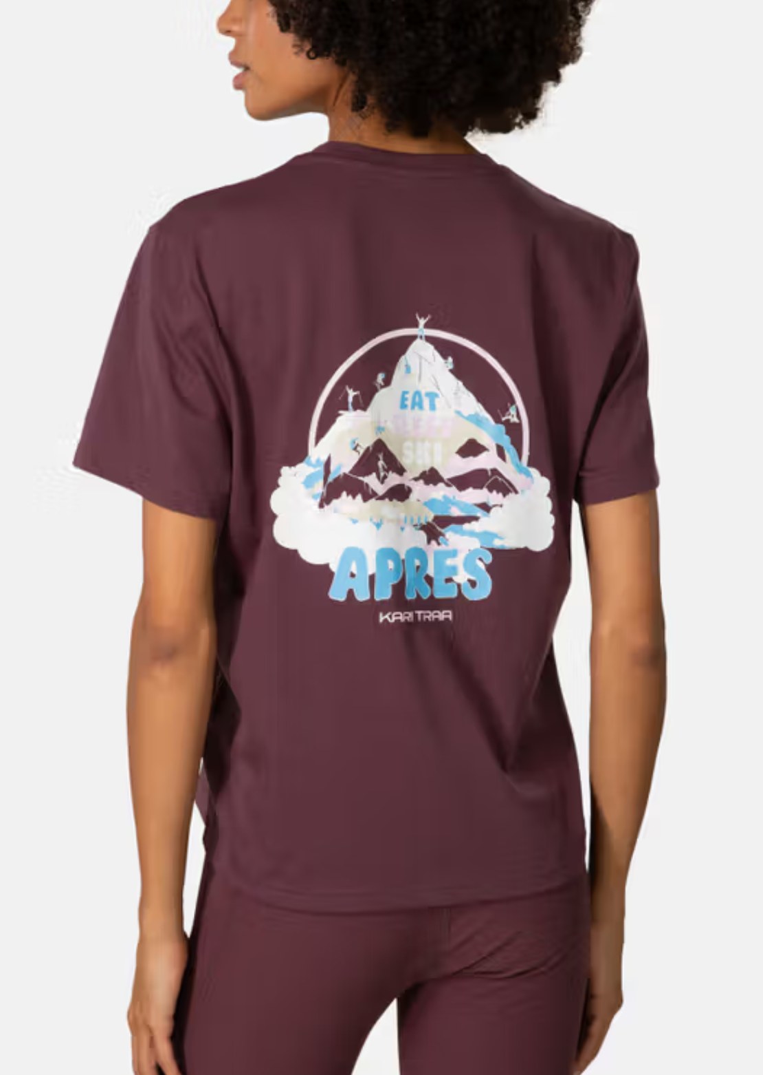 KARI TRAA Women's KT Graphic T-Shirt Cocoa Powder