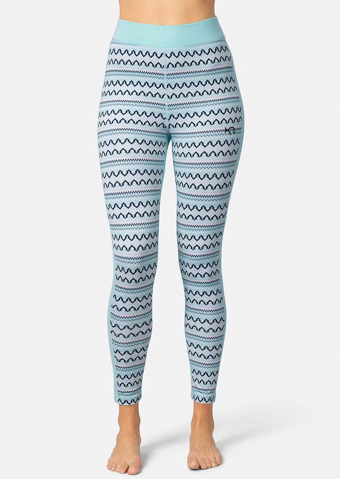 KARI TRAA Women's Lilja High Waist Pants Bright Turquoise