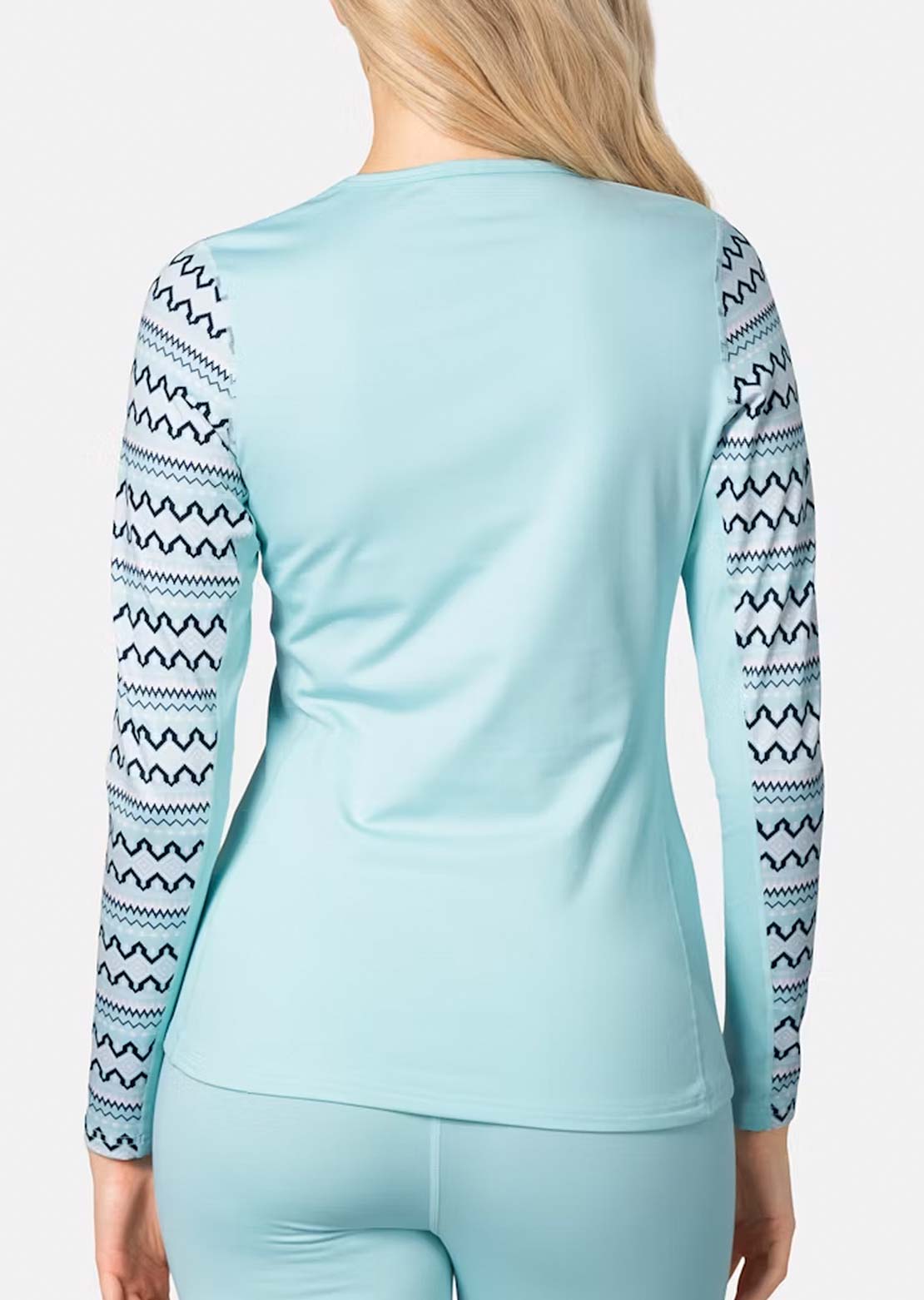 KARI TRAA Women's Lilja Long Sleeve Bright Turquoise