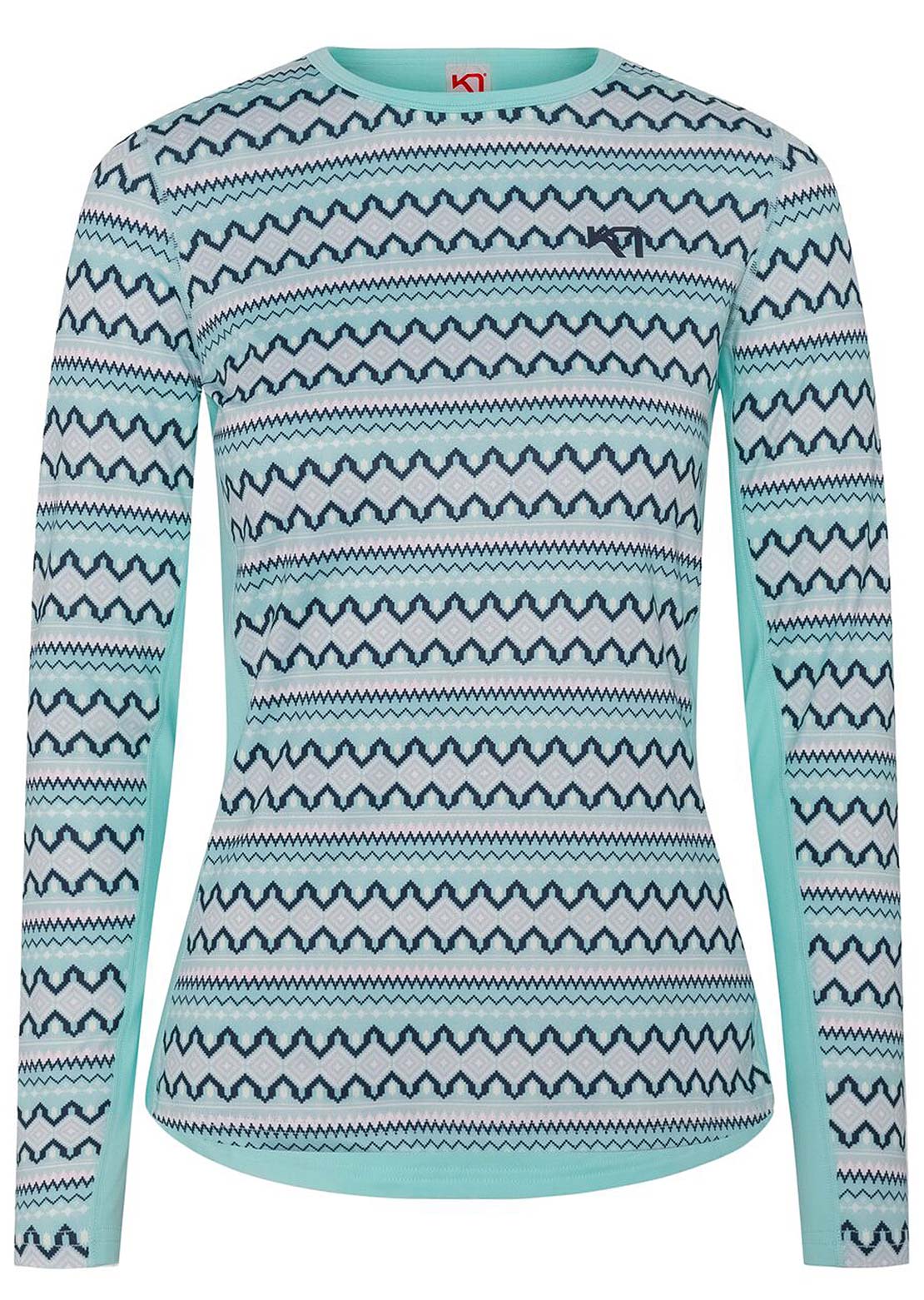 KARI TRAA Women's Lilja Long Sleeve Bright Turquoise