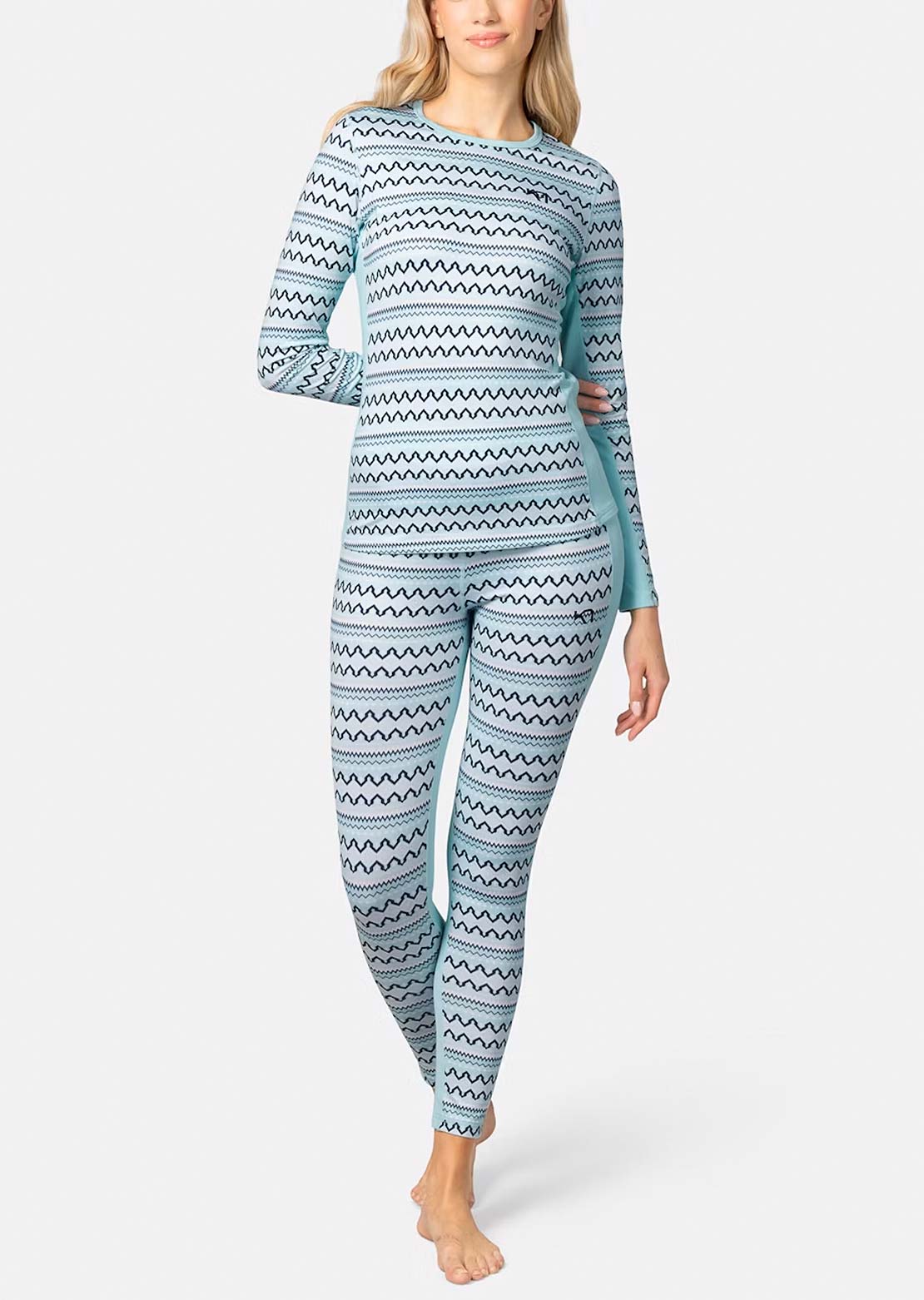 KARI TRAA Women's Lilja Long Sleeve Bright Turquoise
