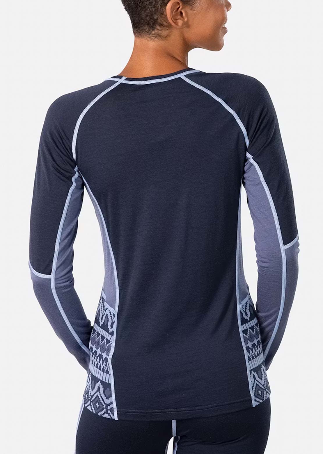 KARI TRAA Women's Malia Long Sleeve Dark Navy Blue