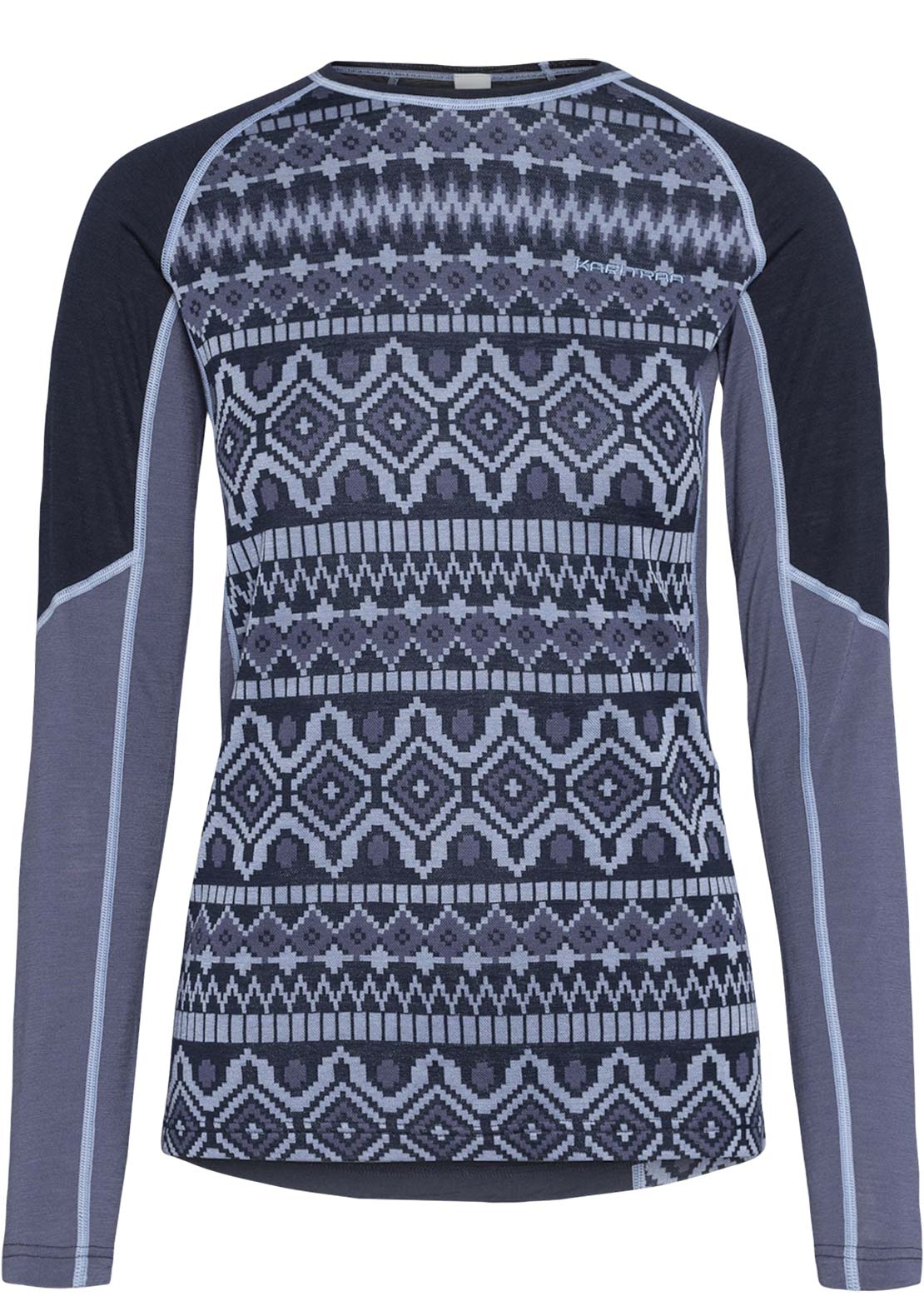KARI TRAA Women's Malia Long Sleeve Dark Navy Blue