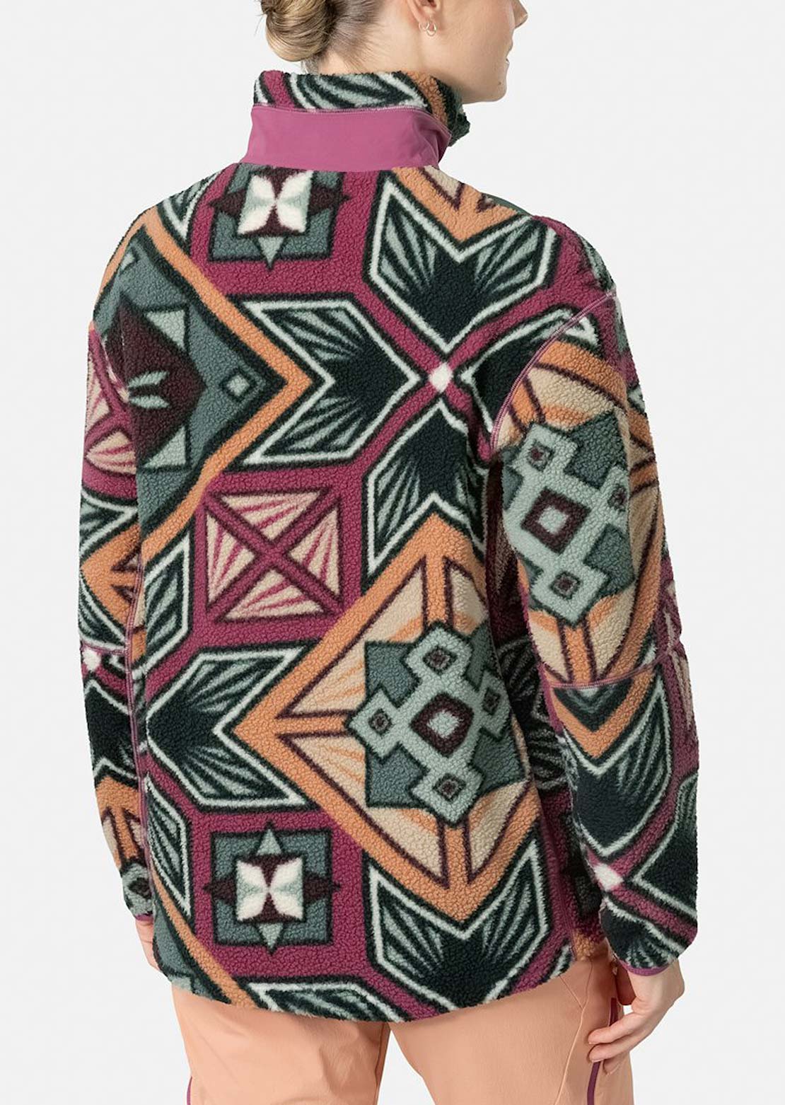 KARI TRAA Women's Rothe Half Zip Long Sleeve Dusty Midtone Green