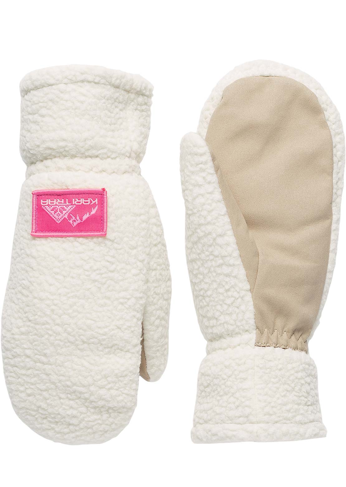 KARI TRAA Women's Rothe Pile Mittens Light Beige