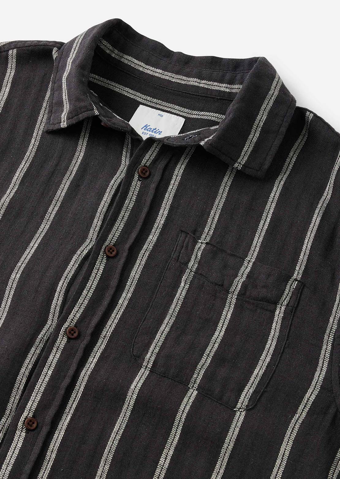 Katin Men's Alan Button Up Shirts Black Wash