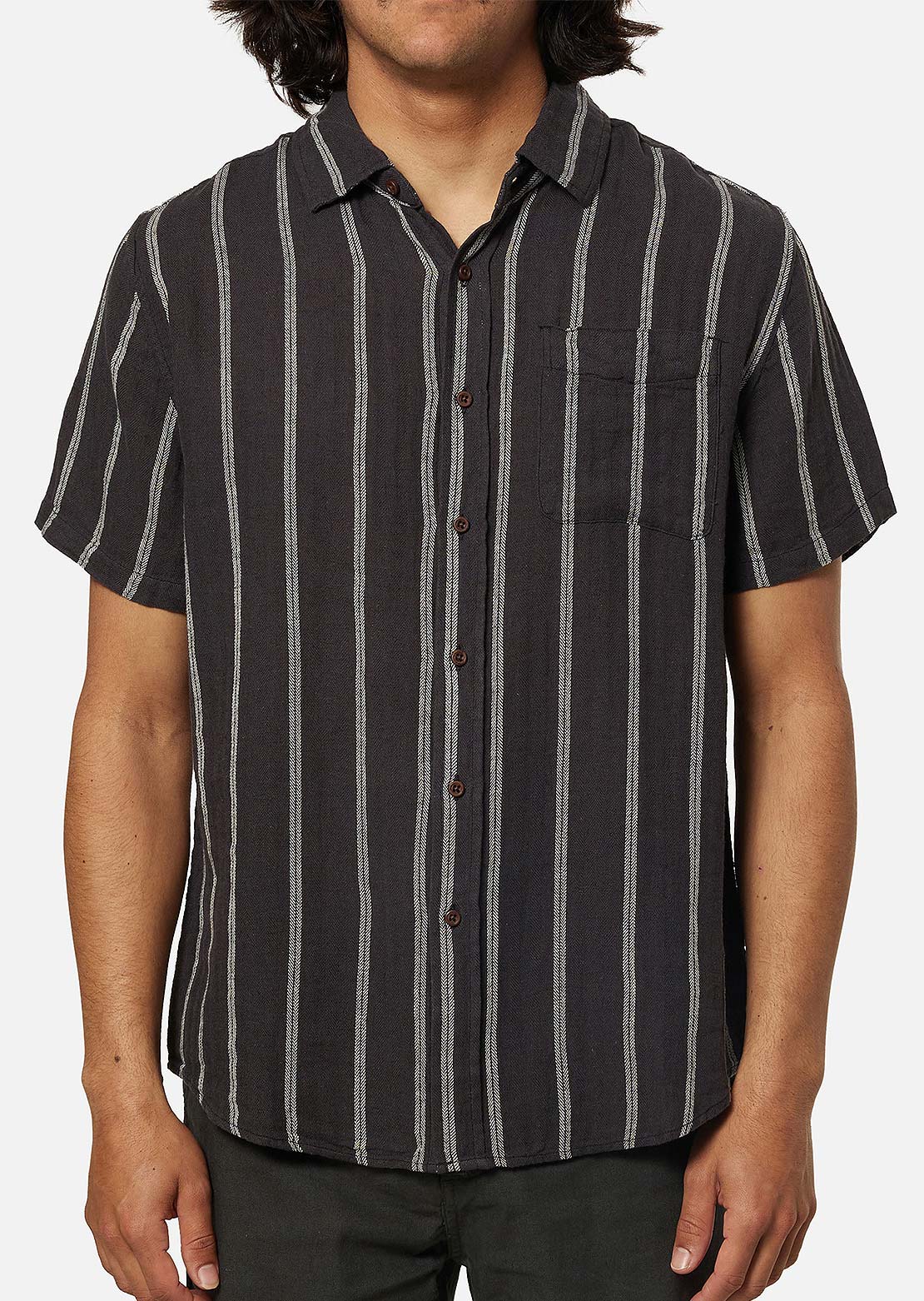 Katin Men's Alan Button Up Shirt Black Wash