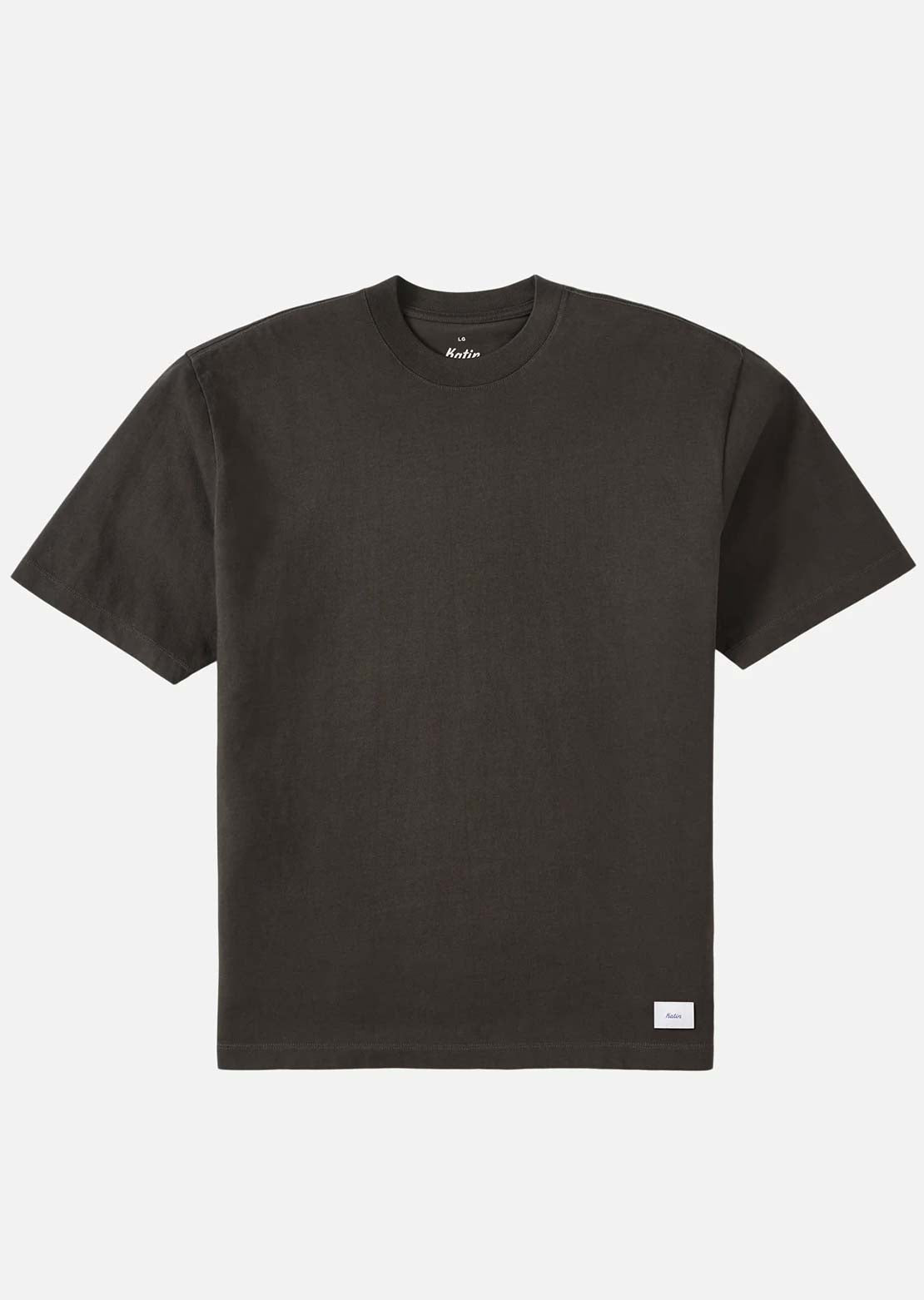 Katin Men's Box Fit Heritage T-Shirt Black Wash Pigment Dye