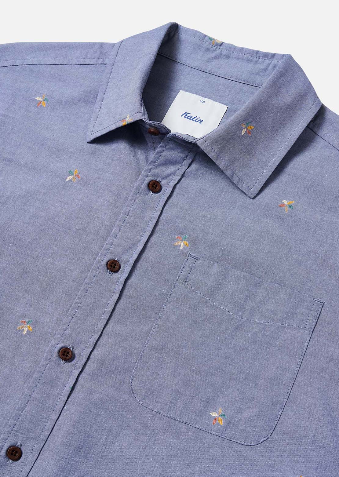Katin Men's Chroma Button Up Shirt Washed Blue