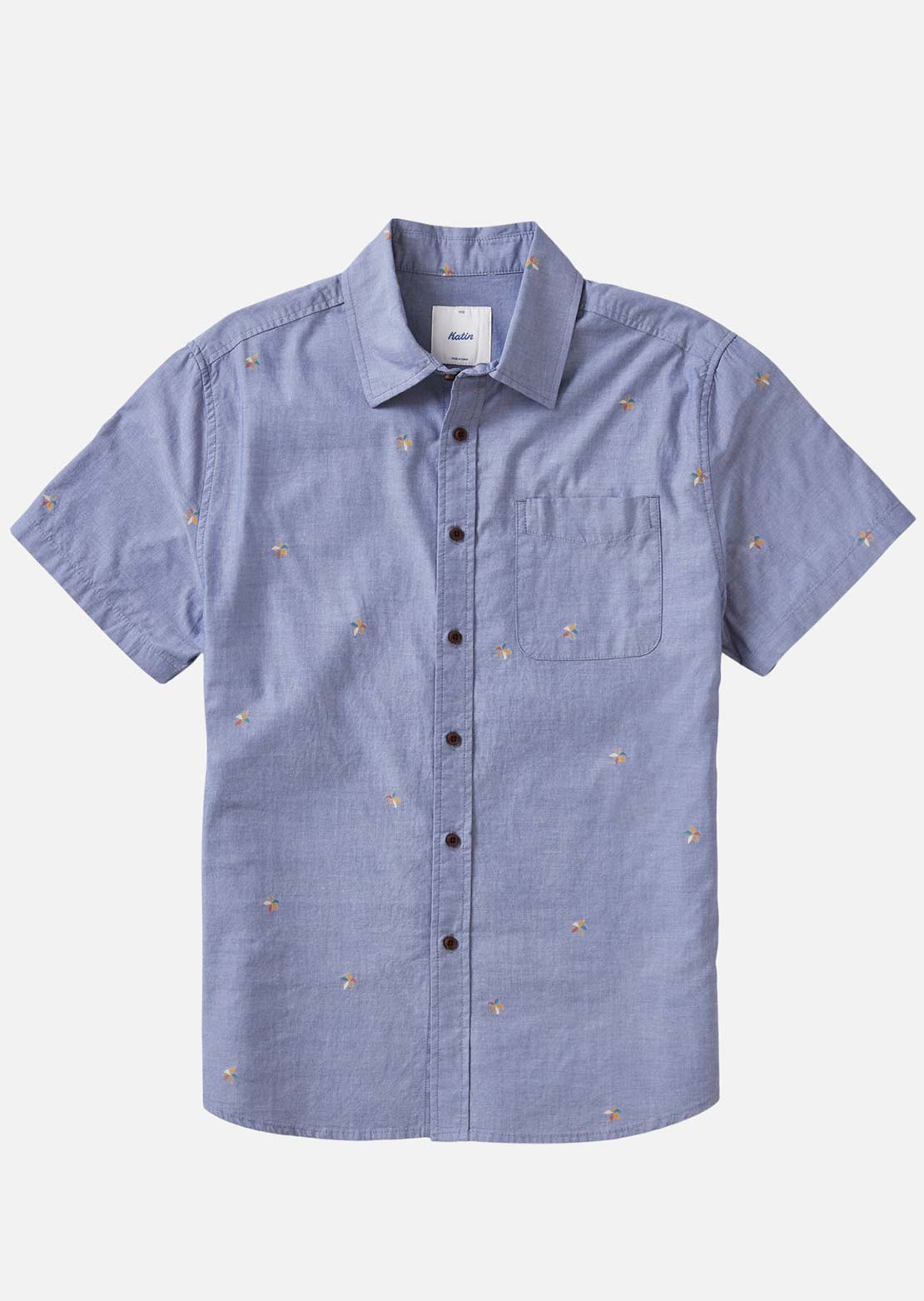 Katin Men's Chroma Button Up Shirt Washed Blue