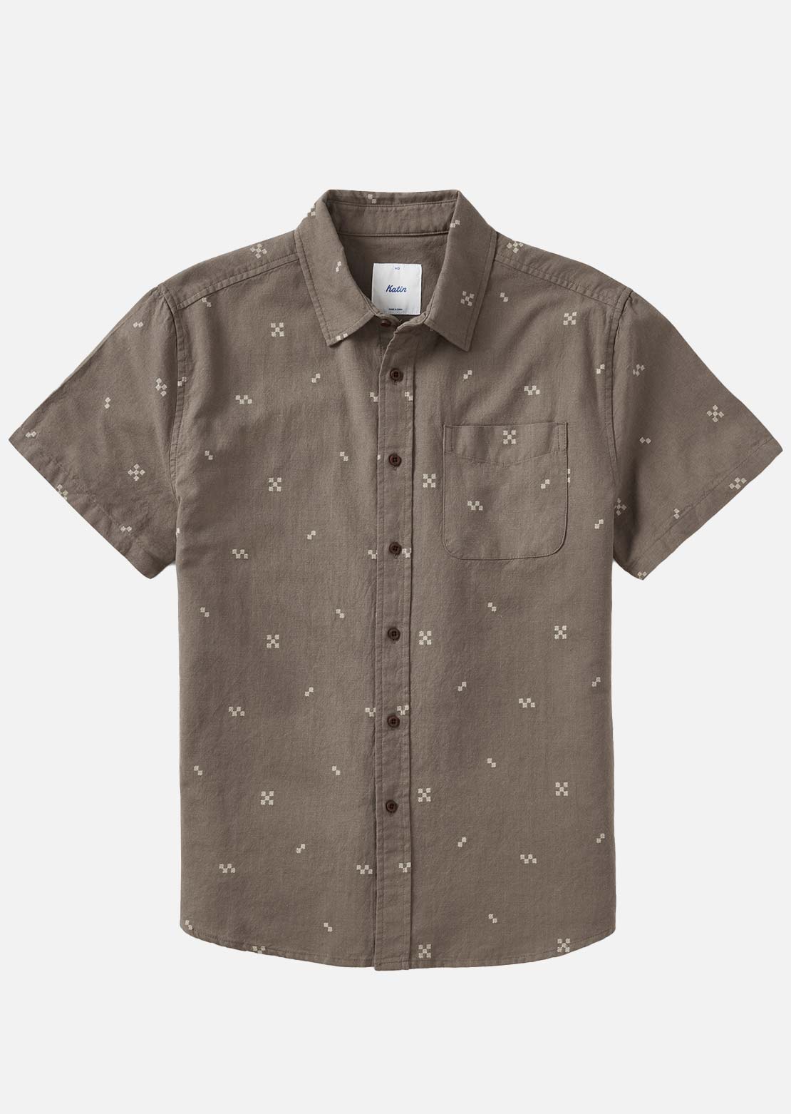 Katin Men's Cube Button Up Shirt Gravel