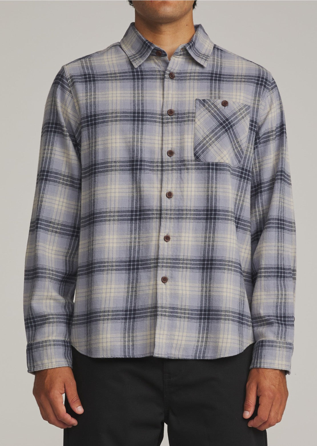 Katin Men's Derek Flannel Button Up Shirt Storm Blue