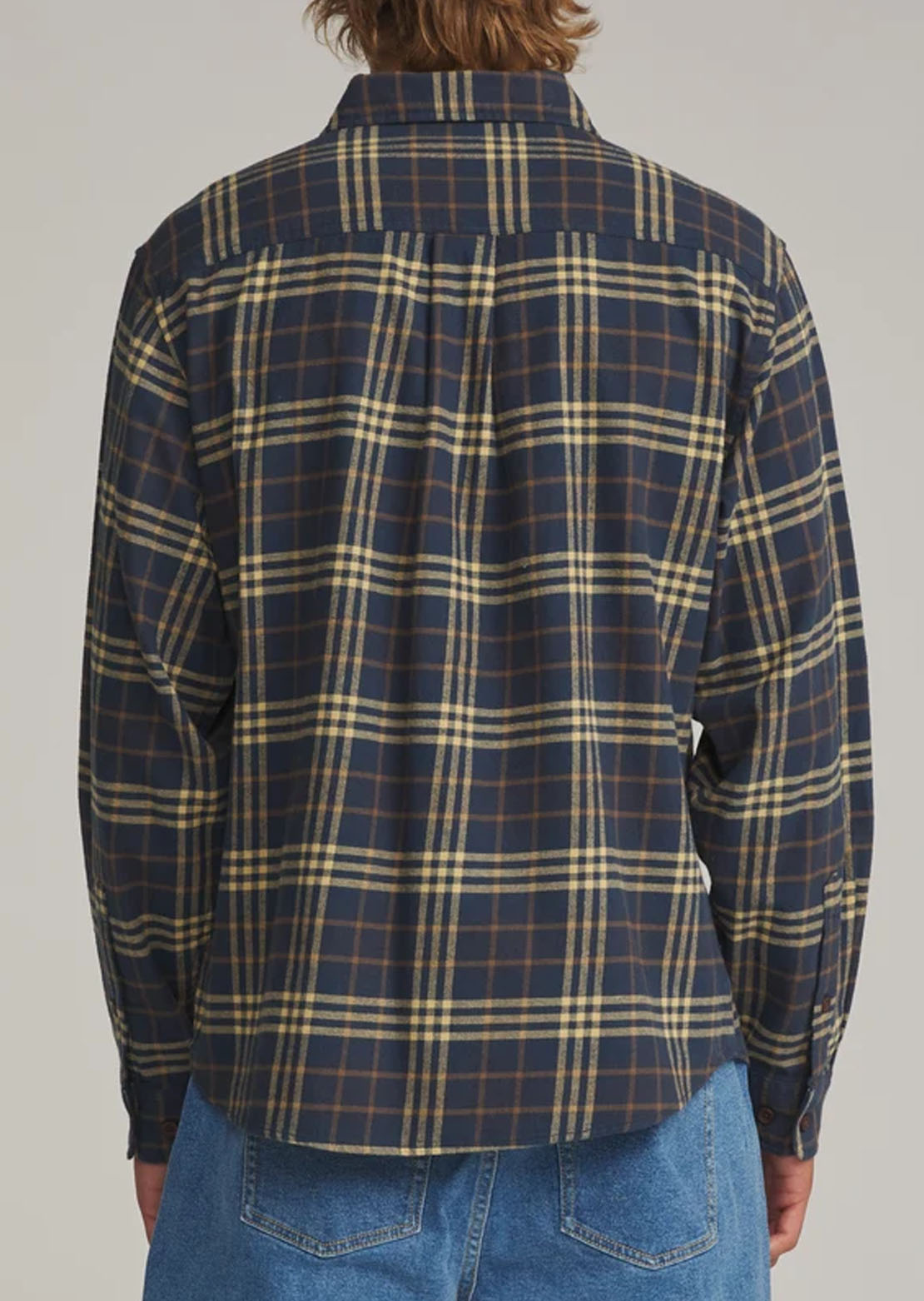Katin Men's Derek Flannel Button Up Shirt Washed Blue
