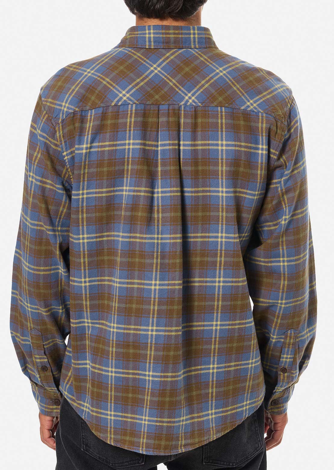 Katin Men's Derek Flannel Button Up Shirt Washed Blue