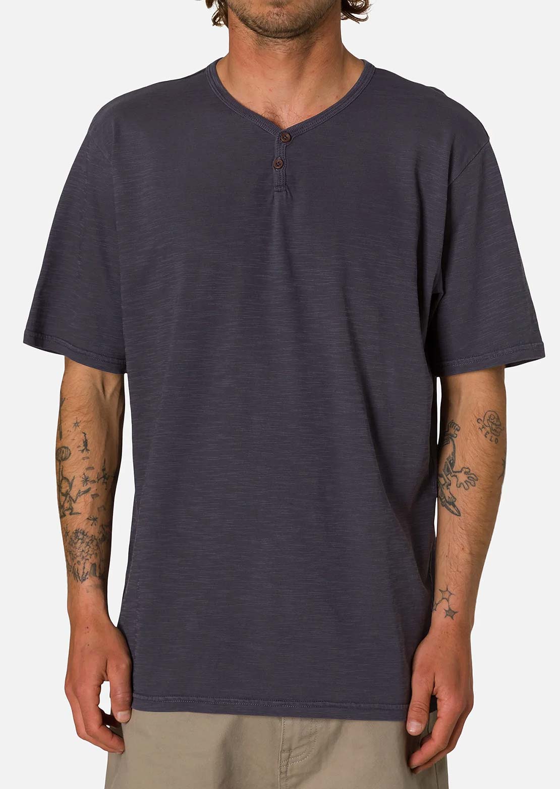 Katin Men's Folk Henley T-Shirt Polar Navy