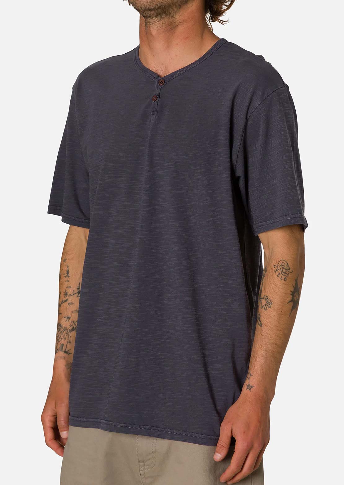 Katin Men's Folk Henley T-Shirt Polar Navy