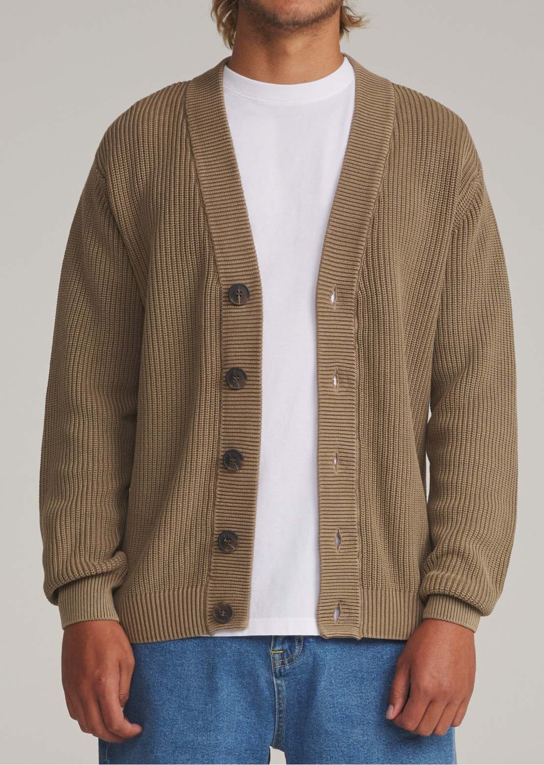 Katin Men's Gallant Cardigan Sweater Light Brown