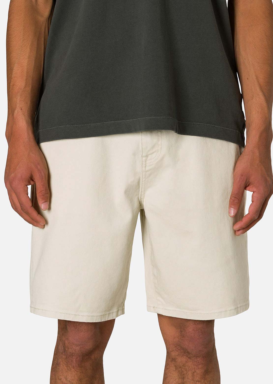 Katin Men's George 64 Bull Denim Shorts Silver Birch