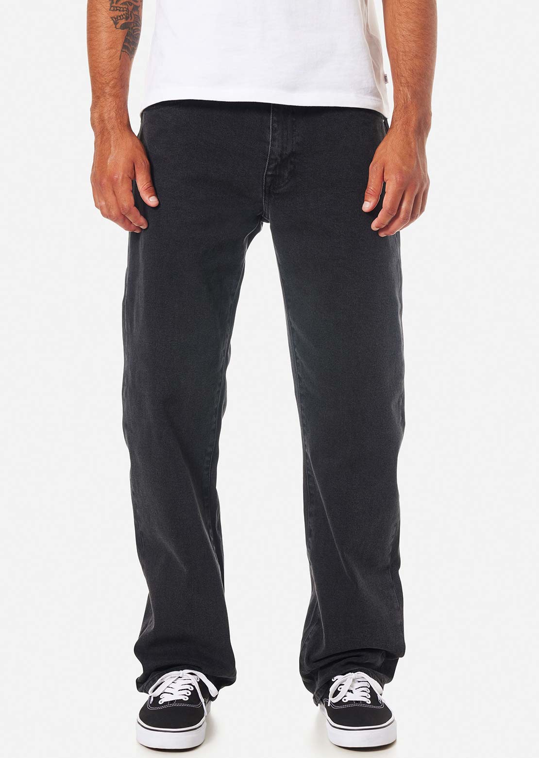 Katin Men's George 64 Relaxed Pants Washed Black