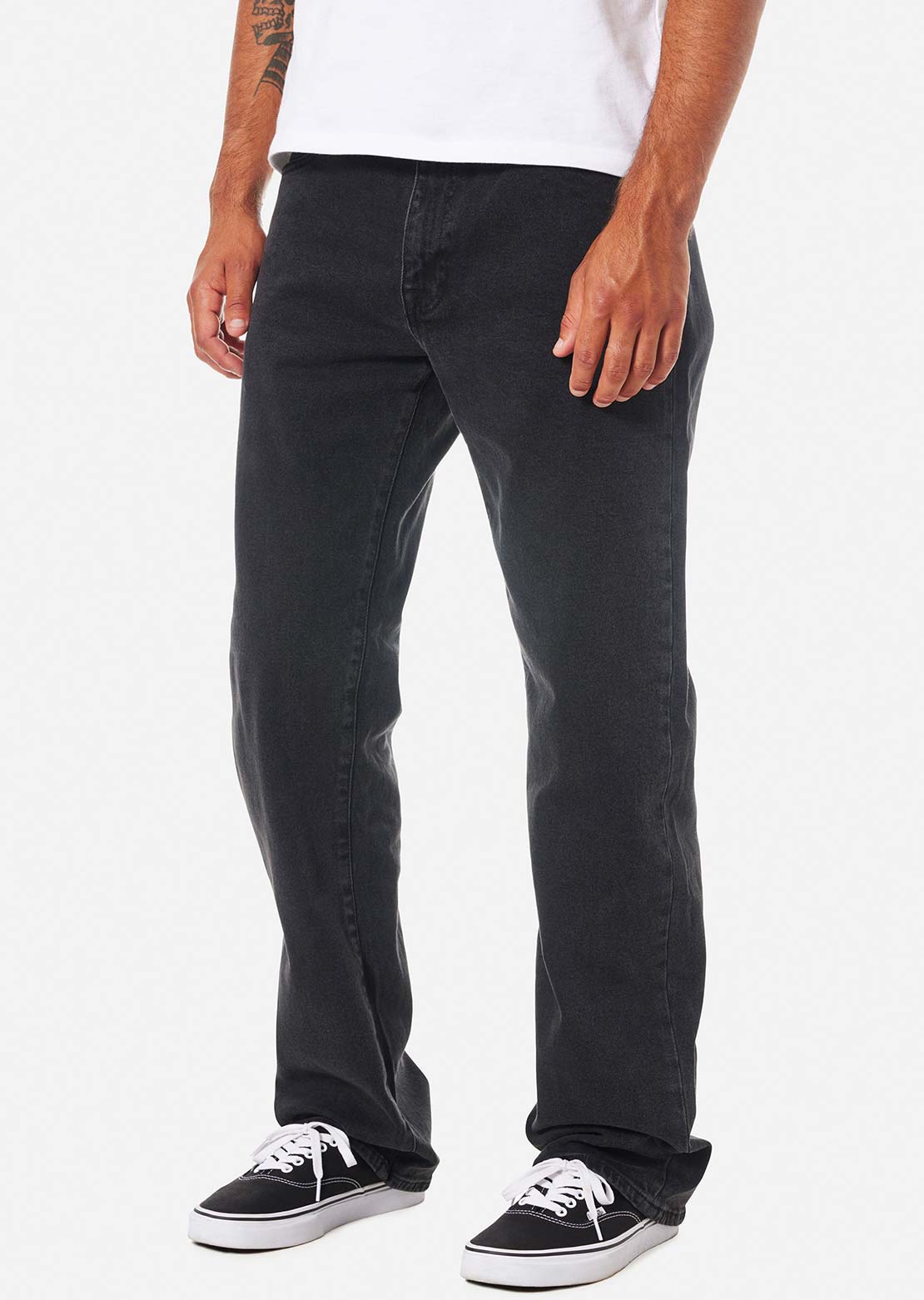 Katin Men's George 64 Relaxed Pants Washed Black