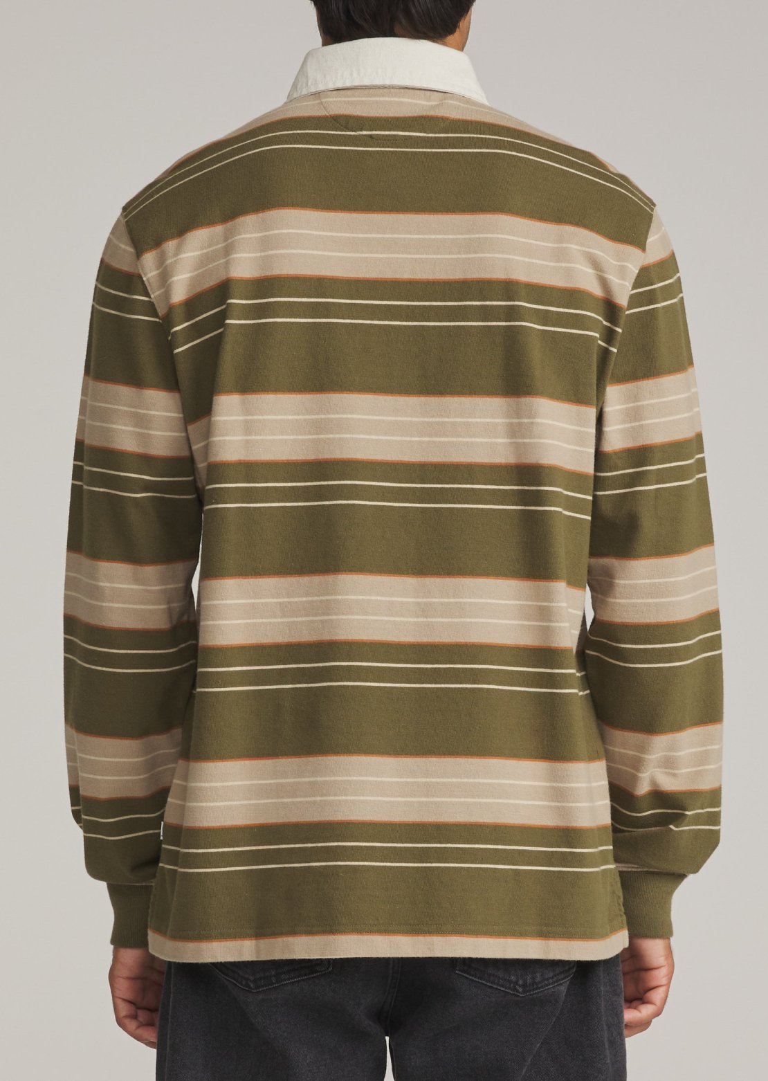 Katin Men's Greg Long Sleeve Rugby Polo Olive