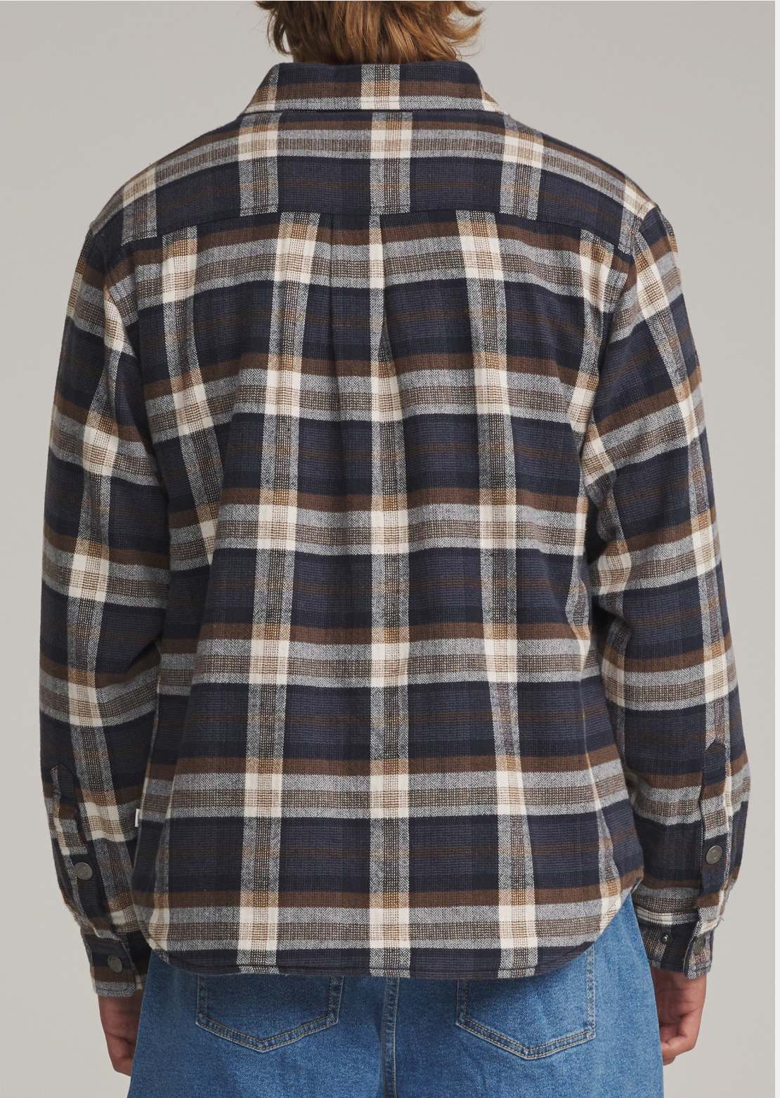 Katin Men's Harold Plaid Shirt Jacket Navy