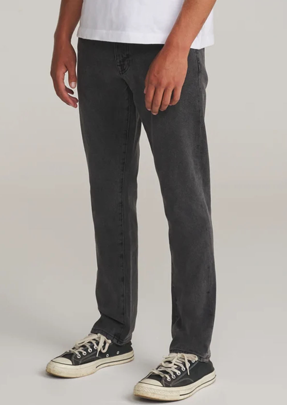 Katin Men's Jacobs 71 Slim Straight Pants Washed Black