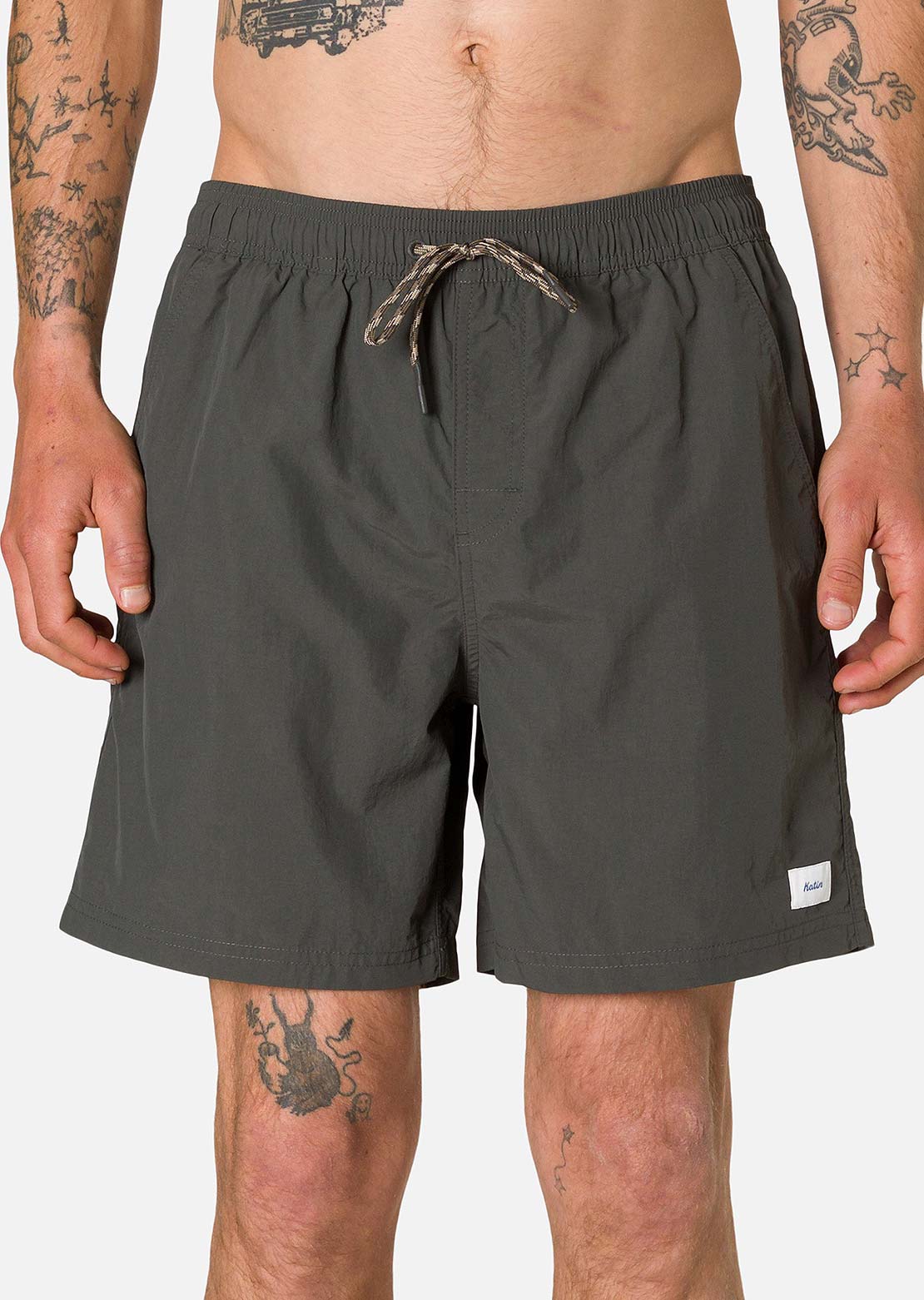 Katin Men's Poolside Volley Shorts Black Wash
