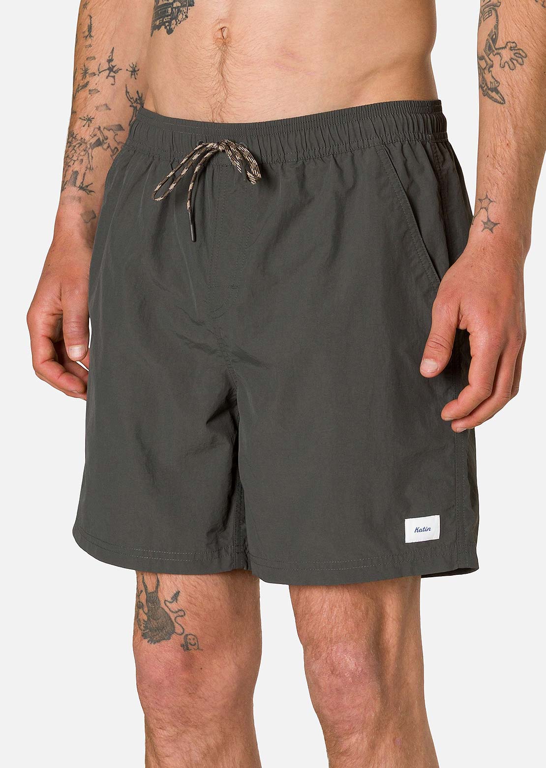Katin Men's Poolside Volley Shorts Black Wash