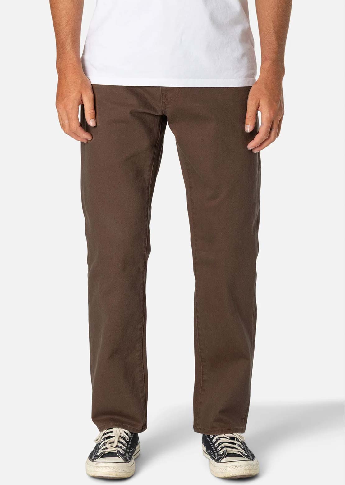Katin Men's Ren 57 Classic Straight Bull Denim Pants Mocha