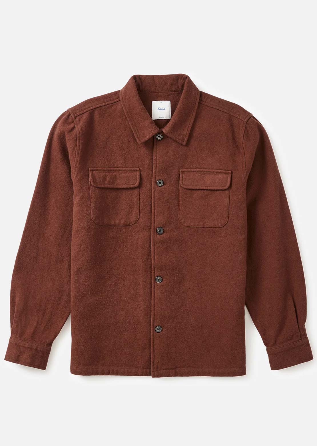 Katin Men's Shiloh Flannel Button Up Shirt Mahogany