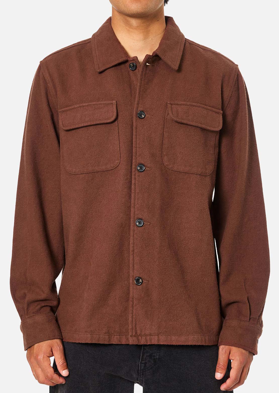 Katin Men's Shiloh Flannel Button Up Shirt Mahogany