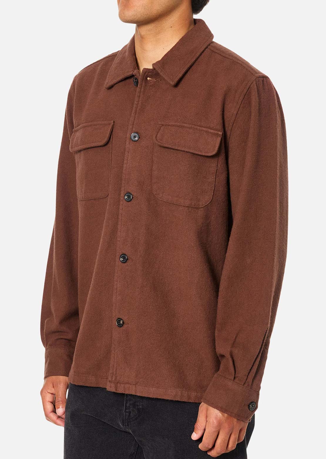 Katin Men's Shiloh Flannel Button Up Shirt Mahogany